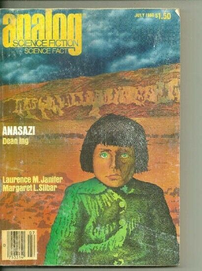 Analog Magazine July 1980 Timothy Zahn Dean Ing Science Fiction