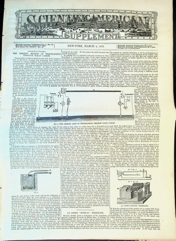 Scientific American Supplement March 4 1876 Baseball Verney Cameron Africa