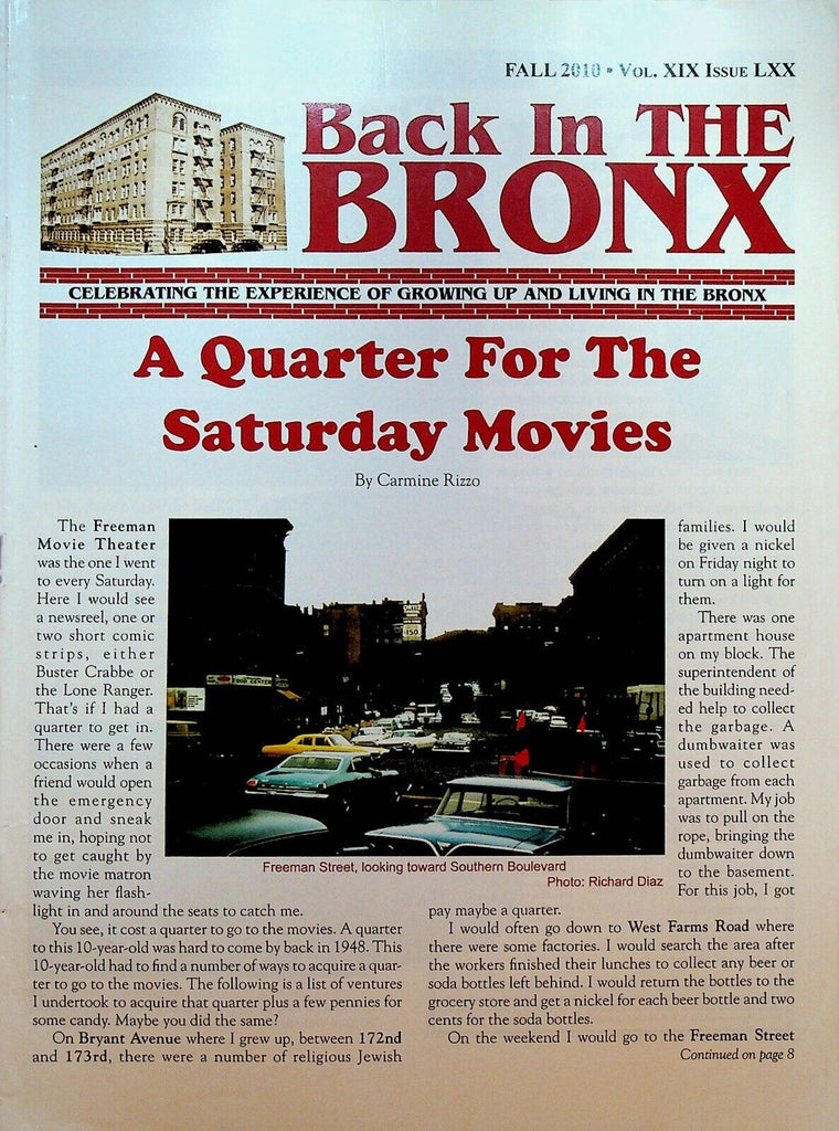 Back in the Bronx Magazine Fall 2010 Pel-Park Bowling Lanes Lewis Morris