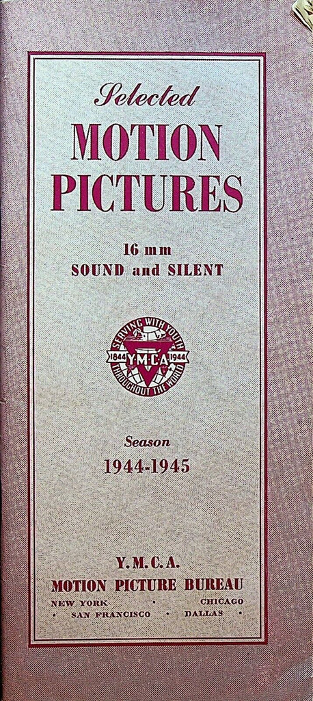 YMCA Motion Picture Bureau Catalog 1944 1945 16mm Sound & Silent