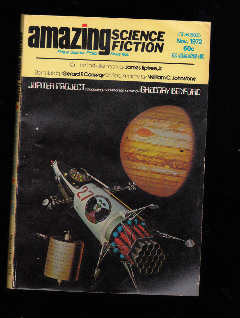 Amazing Science Fiction November 1972 Gregory Benford James Tiptree Jr