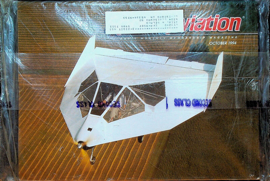 Sport Aviation Magazine October 1994 EAA Monthly Membership Planes Sealed