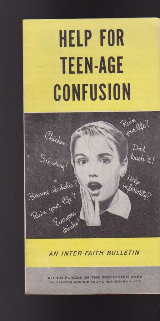 Help for Teen-Age Confusion Inter-Faith Bulletin 1950s Rochester NY