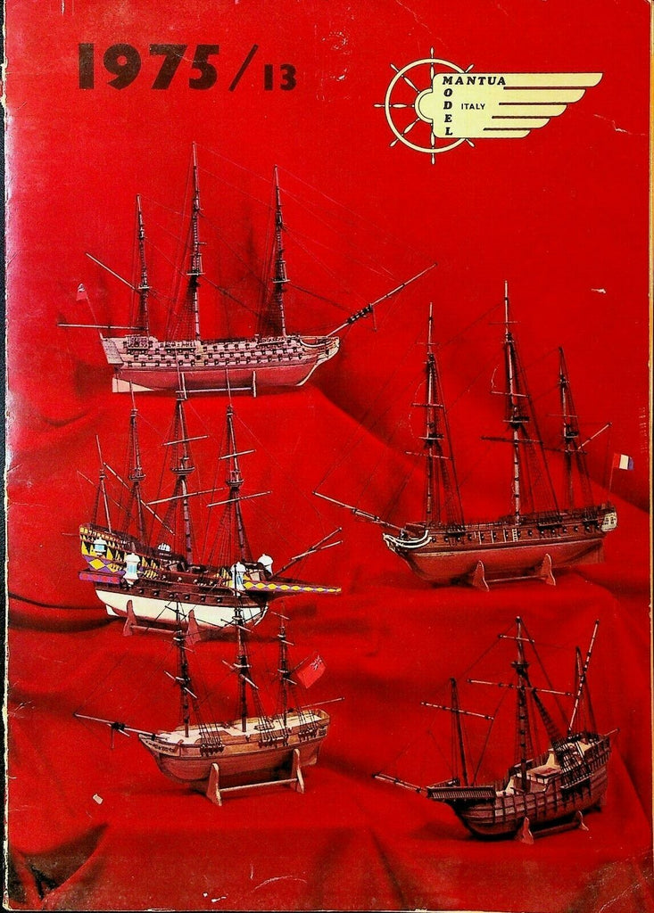 Mantua Model Italy 1975 Catalog Ships Airplanes Cannons