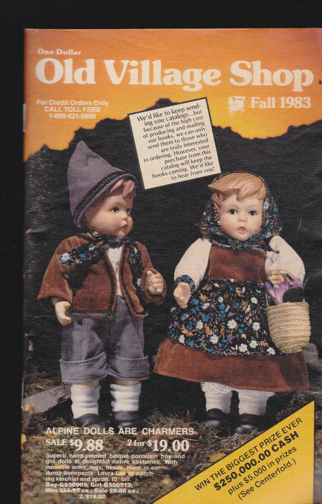 Old Village Shop Catalog Fall 1983  (96 pp) Hanover Pa