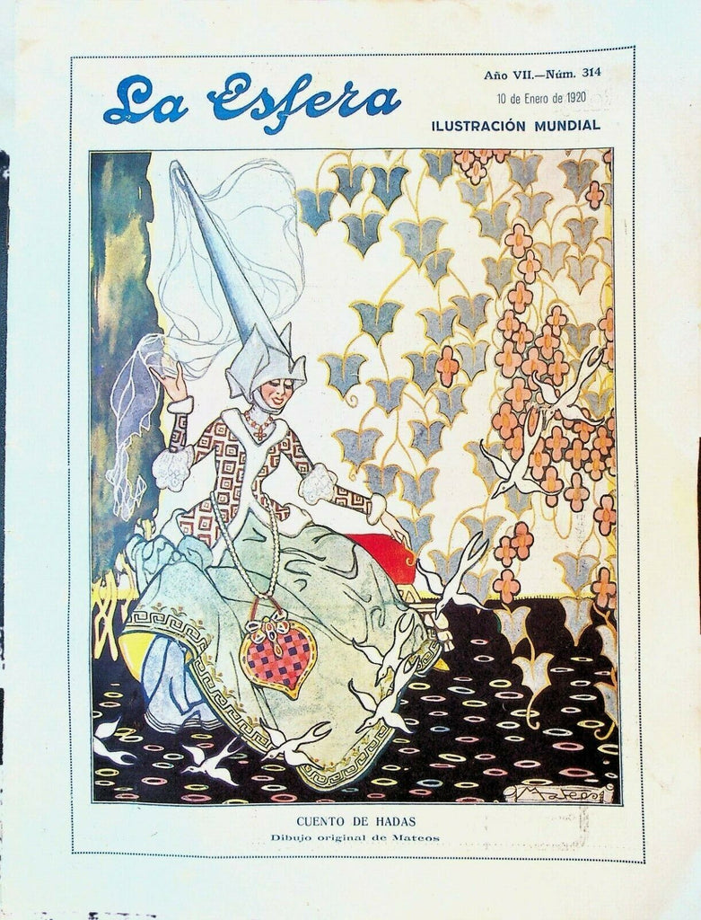La Esfera Magazine January 10 1920 Arturo Rubinstein Justo Bou
