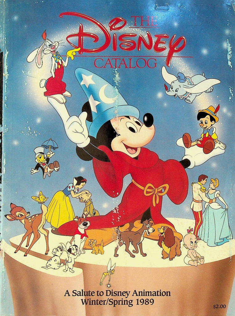 Walt Disney Catalog Winter 1989 Mickey Mouse Fantasia Snow White Bambi