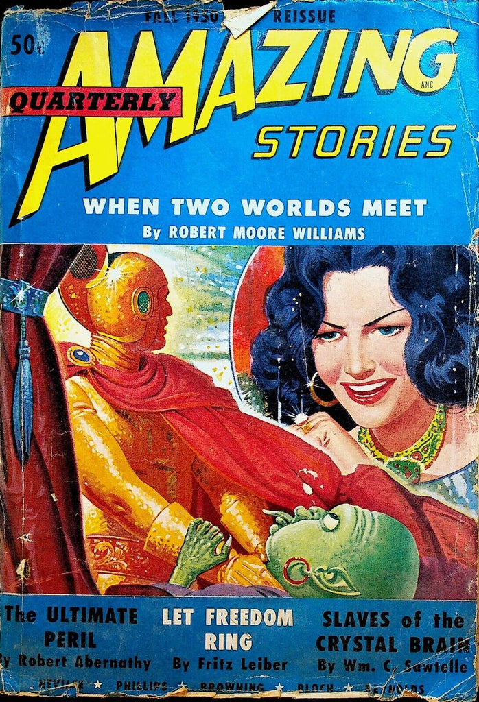 Amazing Stories Quarterly Fall 1950 Robert Bloch Fritz Leiber Robert Abernathy