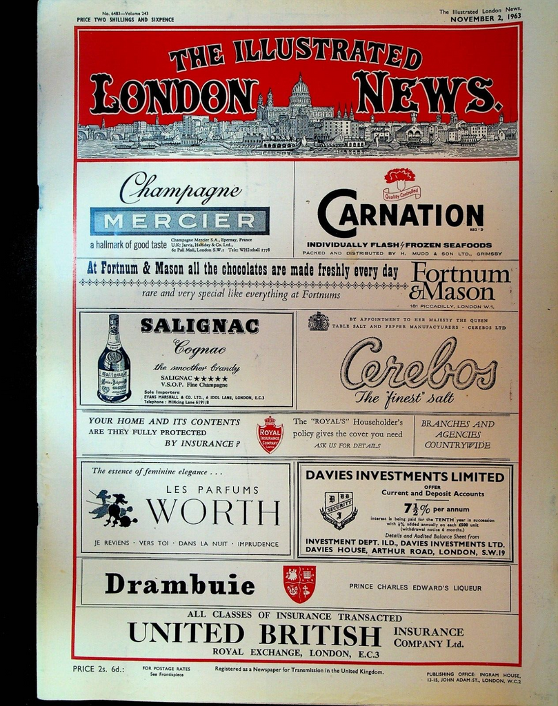Illustrated London News November 2 1963 Deidre Catt Rover 2000 Harold MacMillan