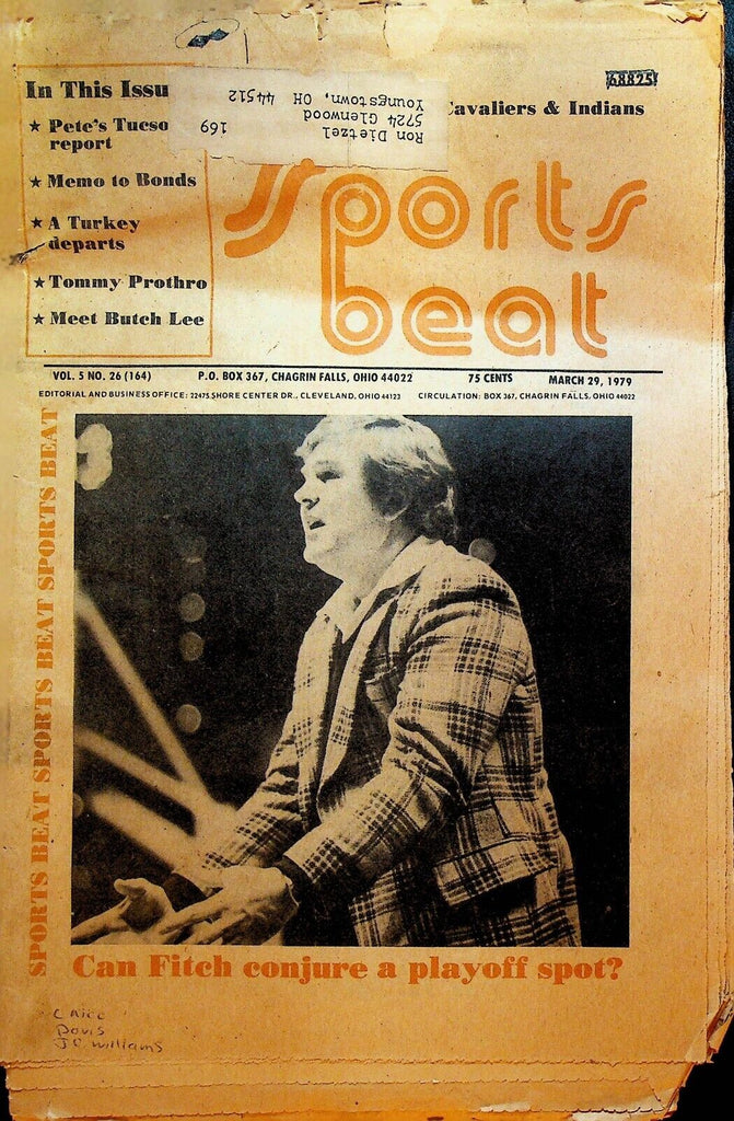 Sports Beat Magazine March 29 1979 Bobby Bonds Bill Fitch Tommy Prothro