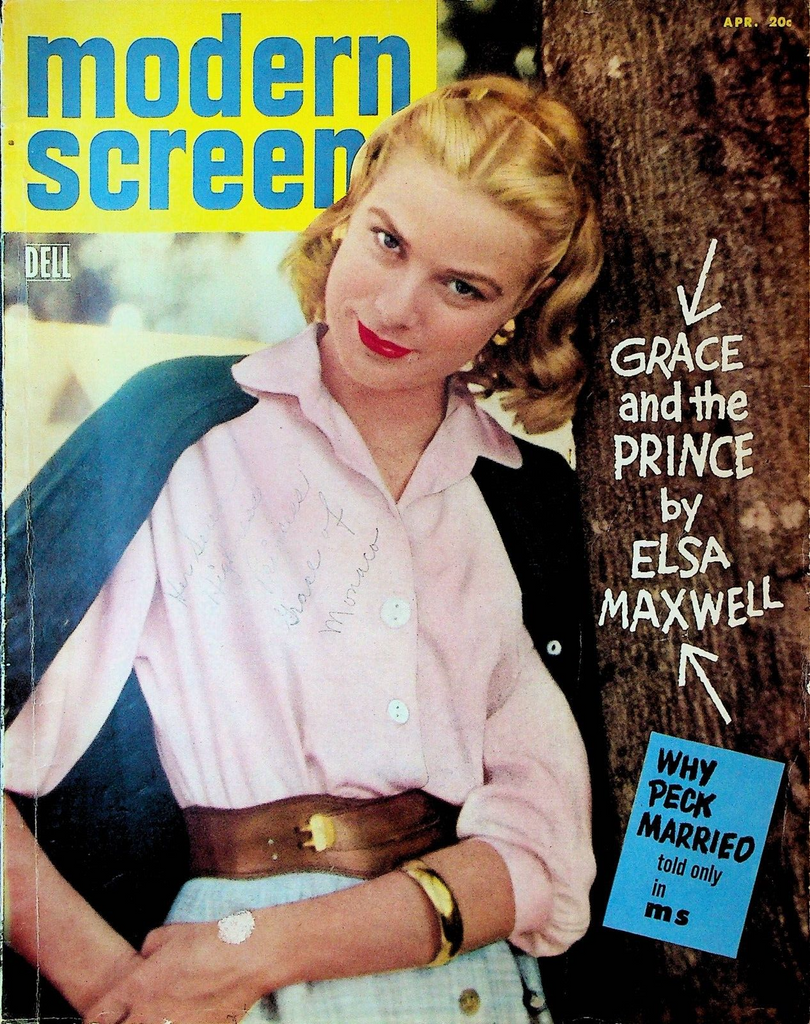 Modern Screen Magazine April 1956 Forbidden Planet Princess Grace Kelly