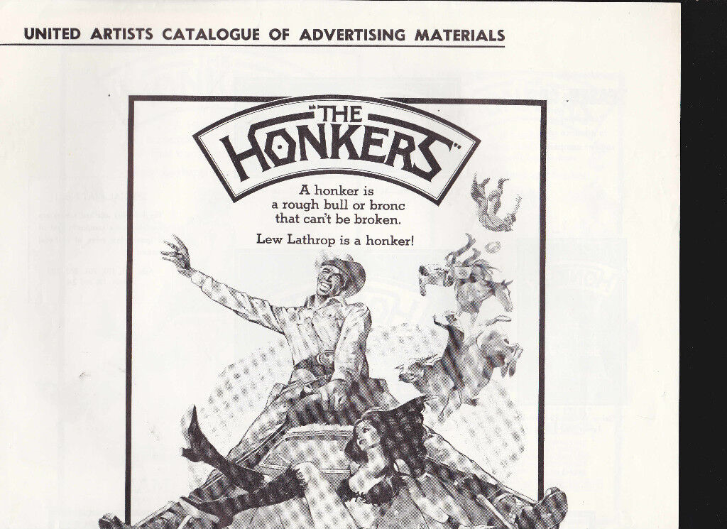 The Honkers United Artists Catalogue of Advertising Materials James Coburn 1972