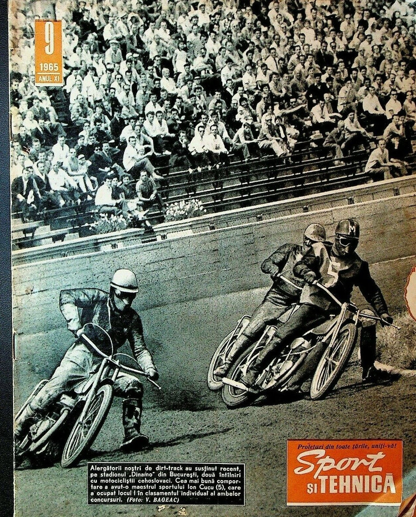 Sport Si Tehnica Magazine September 1965 Dirt Track Racing Stirling Moss