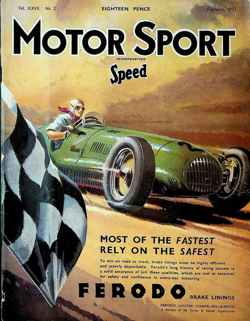 Motorsport Magazine February 1951 Aston Martin DB II Airplanes