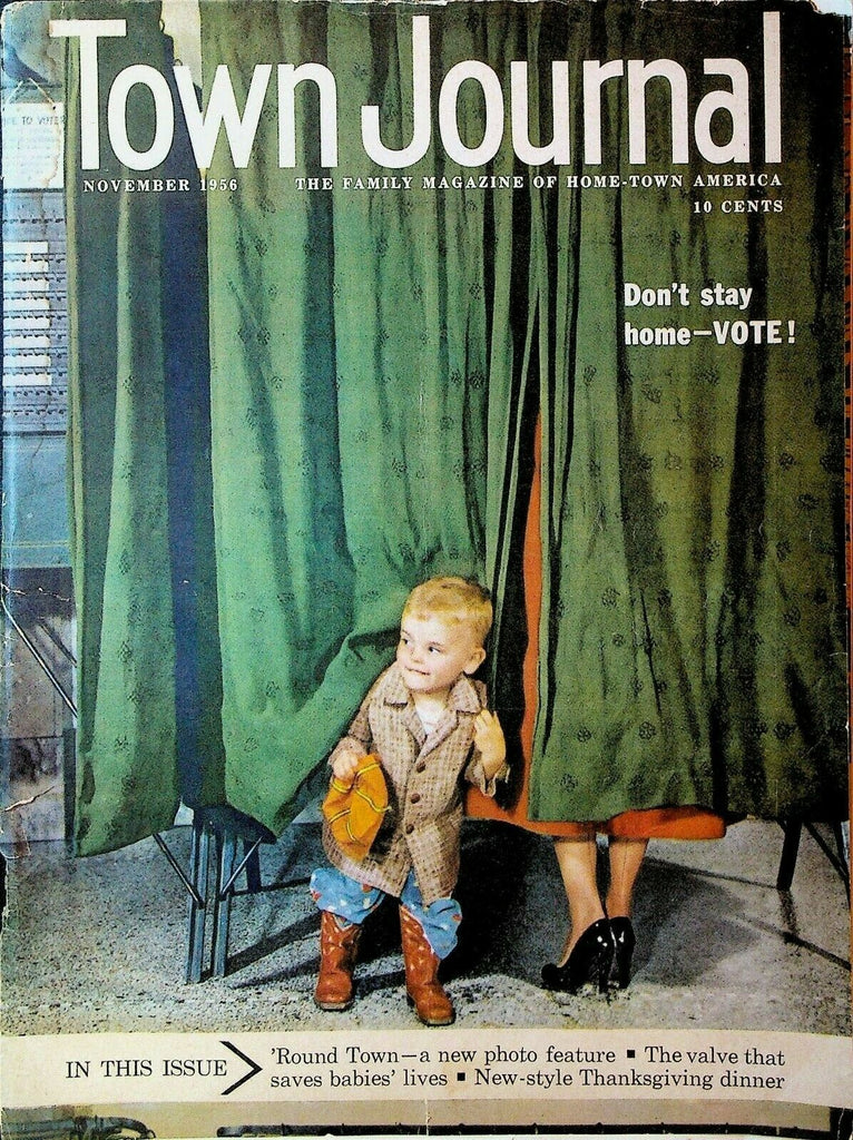Town Journal Magazine November 1956 US Navy Stamp Collecting