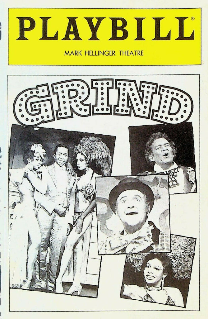 Grind Playbill Ben Vereen Stubby Kaye Leilani Jones 1985 Obba Babatunde
