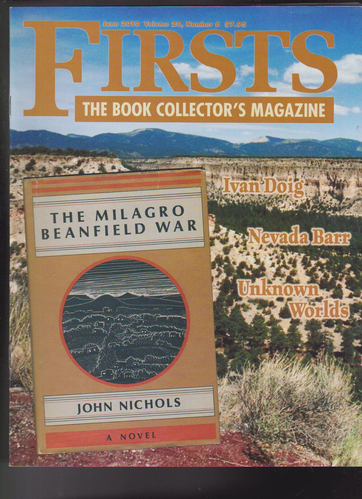Firsts Book Collectors Magazine June 2010 Ivan Doig Nevada Barr