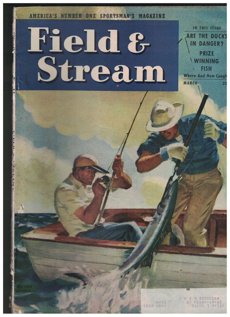 Field & Stream Magazine March 1947 Walter Dower Utah Lion Hunt Ducks Goose