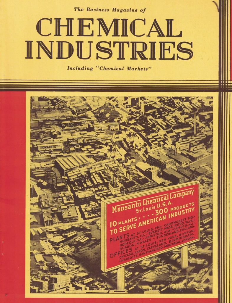 Chemical Industries Magazine November 1935 Monsanto Martin Dennis