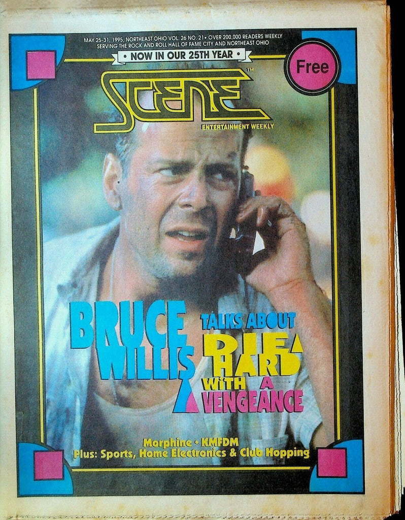 Cleveland Scene Magazine May 25 1995 Bruce Willis Boston John Lee Hooker