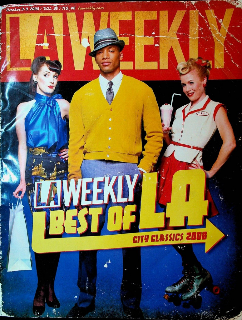 LA Weekly Magazine October 3 2008 Music & Movie Ads Bill Maher
