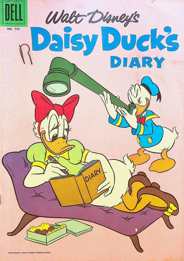Daisy Duck's Diary Four Color 743  Dell Walt Disney 1956 Periscope