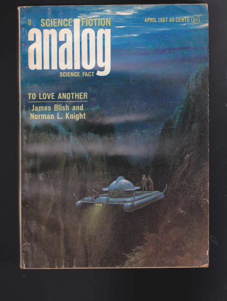 April 1967 Analog Magazine- James Blish, Harry Harrison, Mack Reynolds