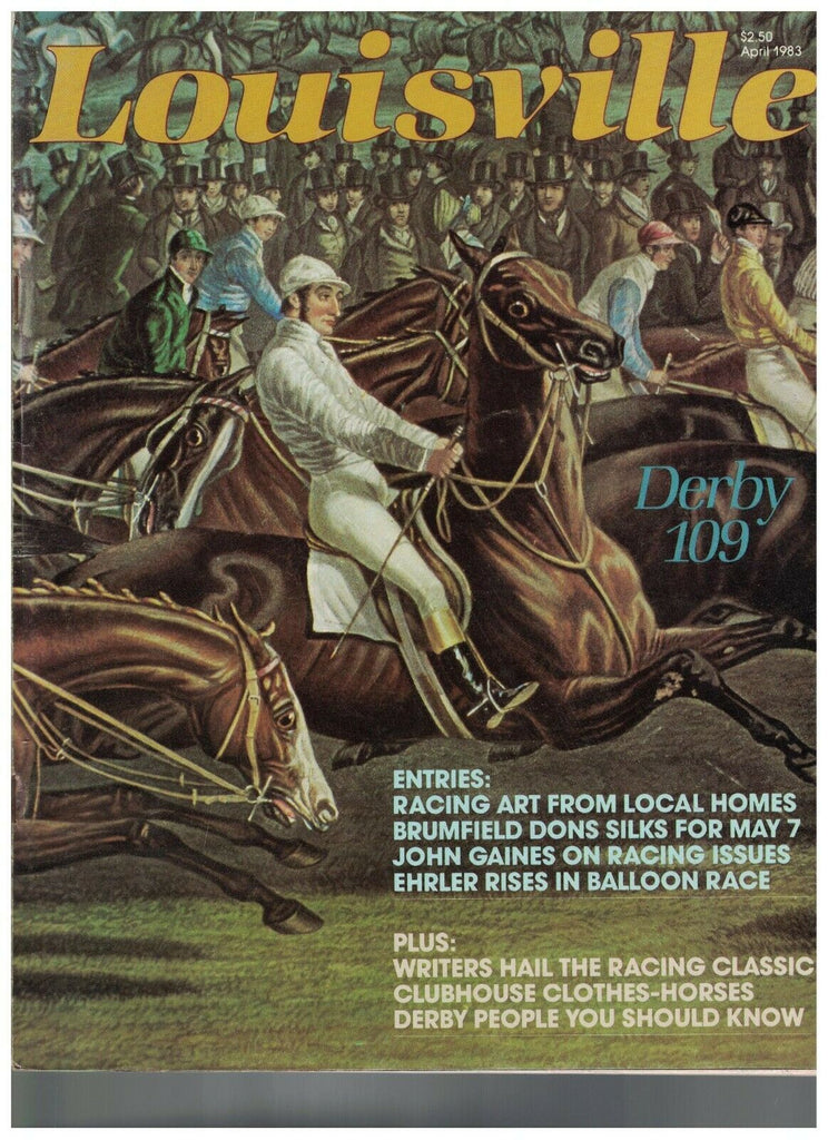 Louisville Magazine April 1983 Kentucky Derby 109 Don Brumfield Horse Racing