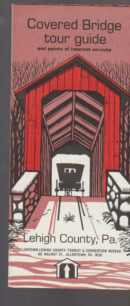 Covered Bridge Tour Guide Lehigh County Pennsylvania Brochure 1970s