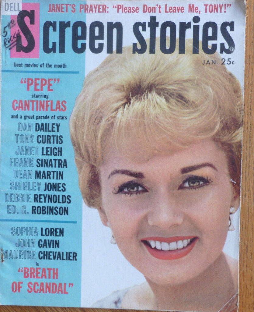 Screen Stories Janet Leigh Sophia Loren Frank Sinatra January 1961