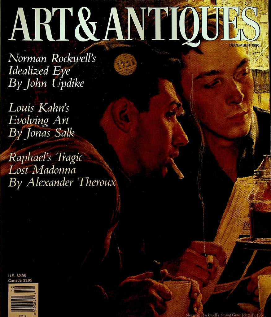 Art & Antiques Magazine December 1990 Norman Rockwell Jonas Salk Paul Strand