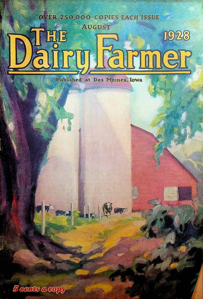 Dairy Farmer Magazine August 1928 Edwin Meredith Agriculture