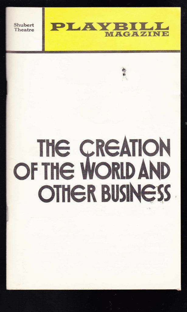 The Creation of the World & Other Business Playbill November 1972 Arthur Miller