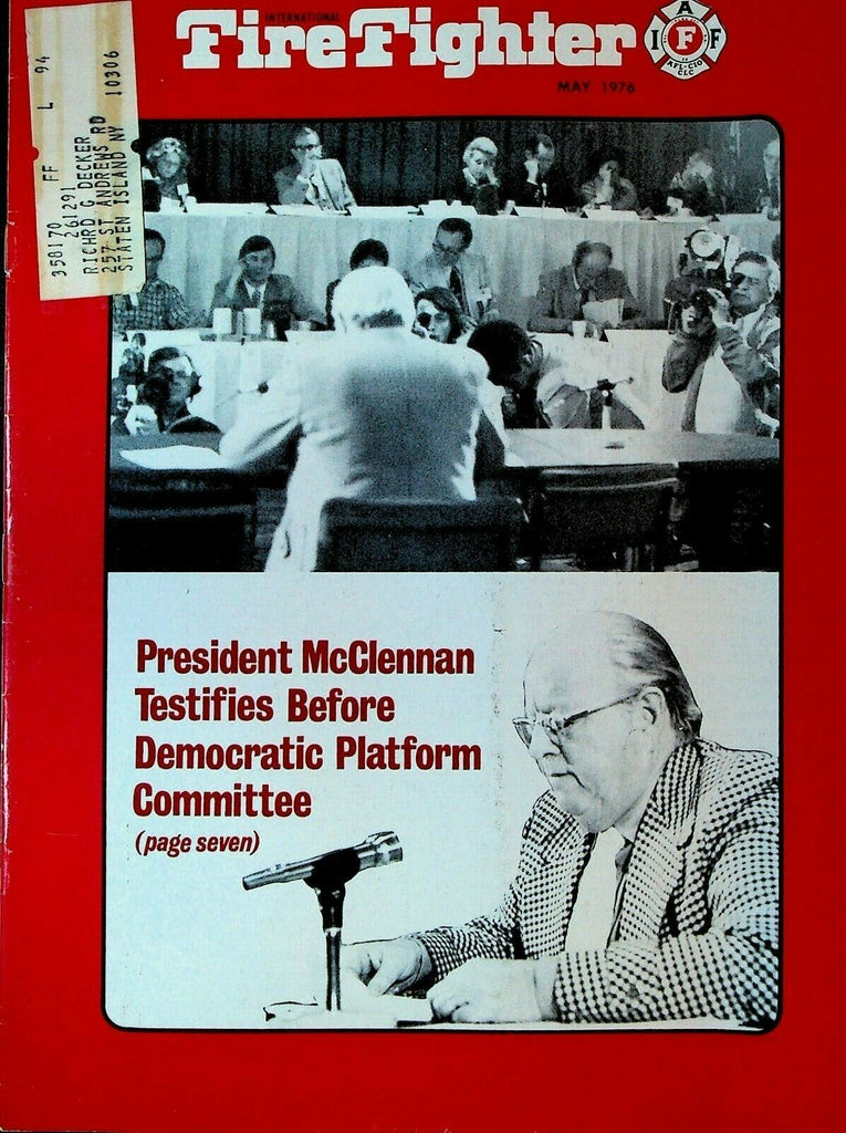 International Fire Fighter Magazine May 1976 MDA Labor Day Telethon St Louis