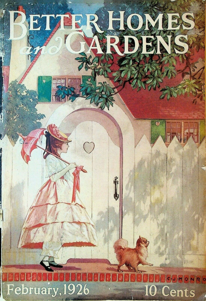 Better Homes & Gardens February 1926 Art Deco CJ Monroe John Burroughs House