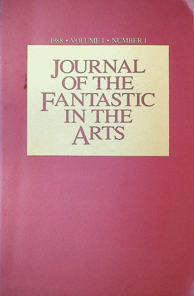 Journal of the Fantastic in the Arts #1 FIRST ISSUE CS Lewis Brian Aldiss
