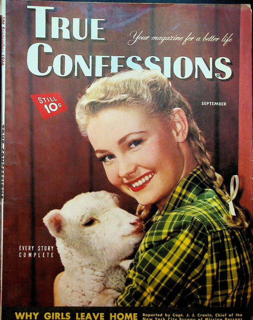 True Confessions September 1946 Sandhog's Wife Woman Boss Hay Fever
