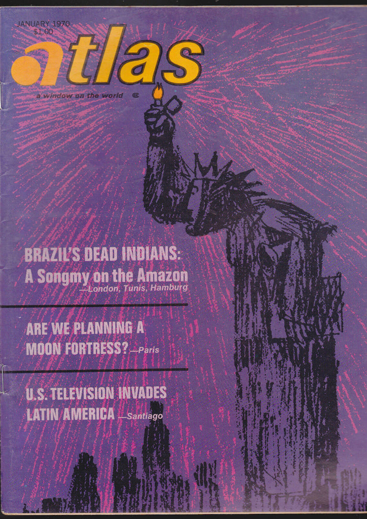 Atlas Magazine Simenon's Paris Ben Cartwright Bonanza January 1970
