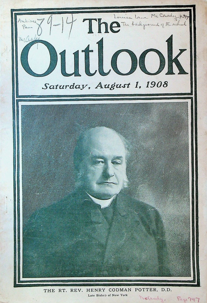 Outlook Magazine August 1 1908 Rev Henry Codman Potter Standard Oil Case