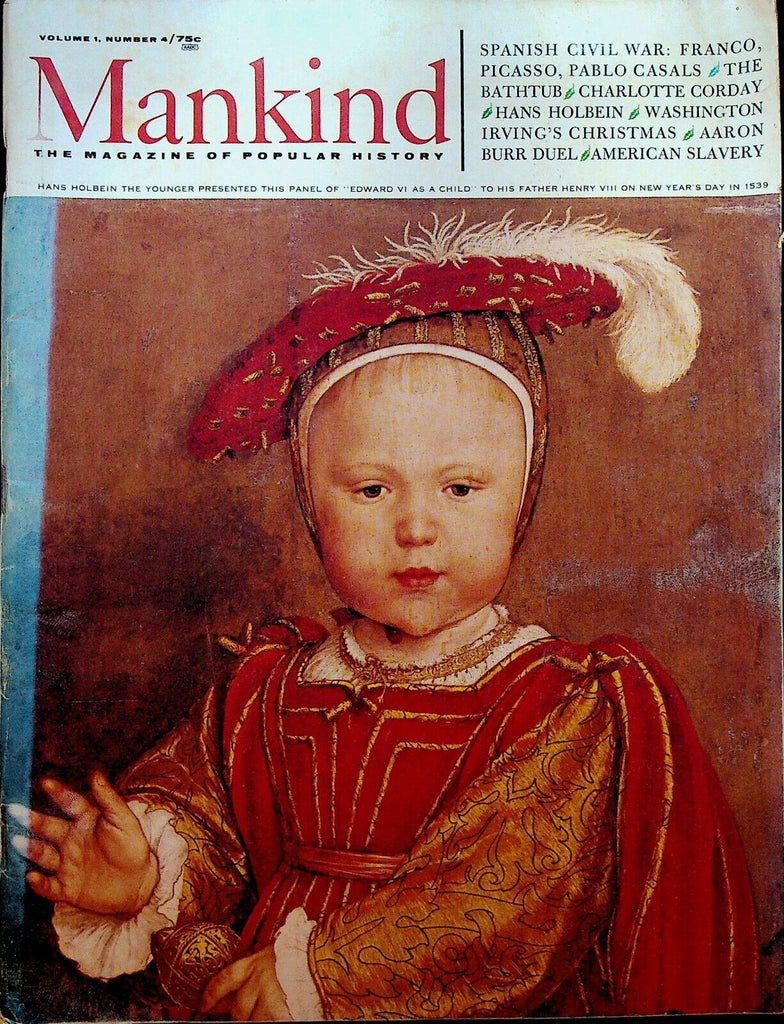 Mankind Magazine #4 December 1967 Pablo Picasso Aaron Burr American Slavery