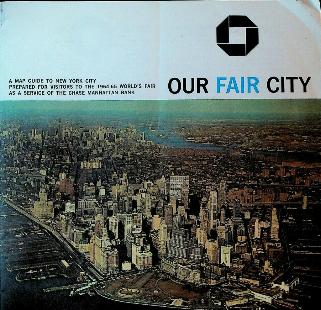 Our Fair City Map Guide to New York City Chase Manhattan Bank Subway Map