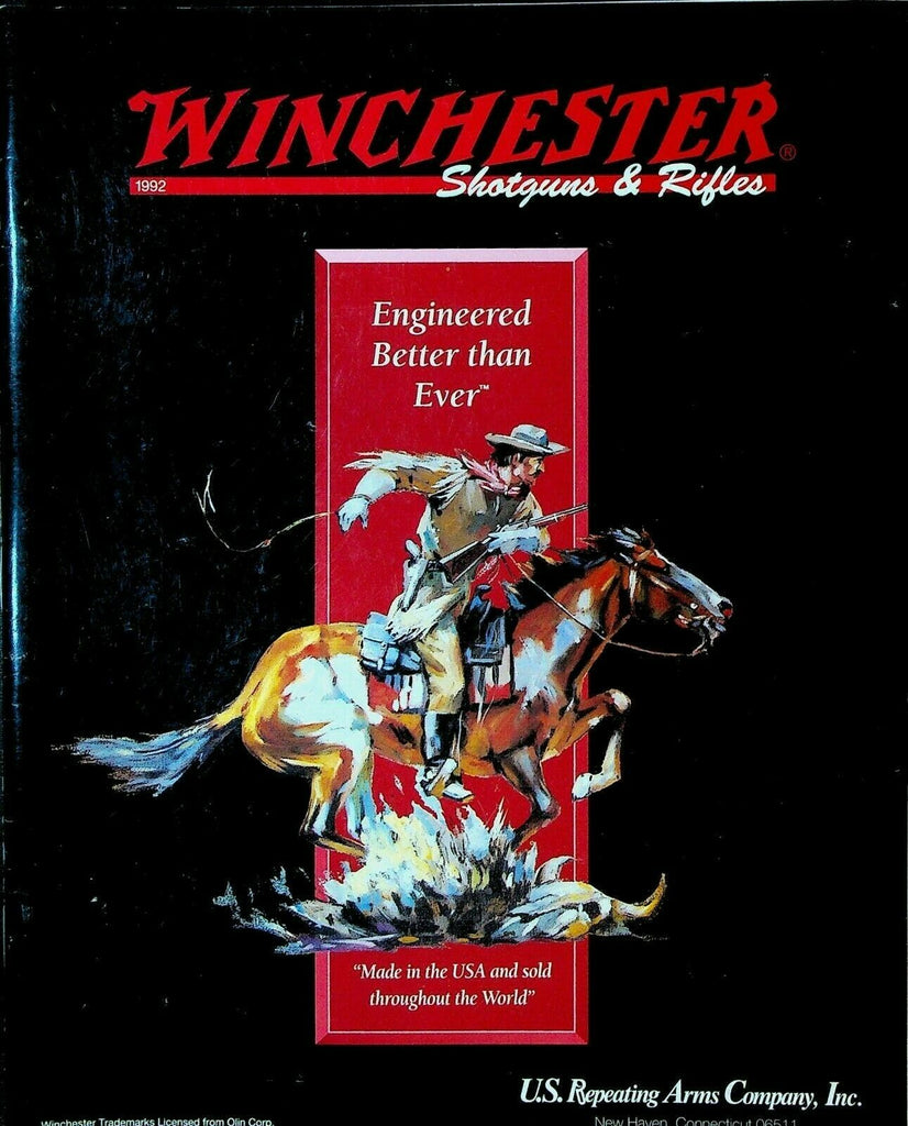 Winchester Catalog 1992 Shotguns & Rifles US Repeating Arms Co New Haven Ct