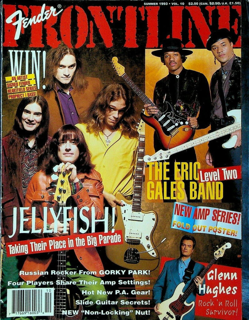 Fender Guitar Frontline Magazine #10 Summer 1993 Eric Gales Band Glenn Hughes