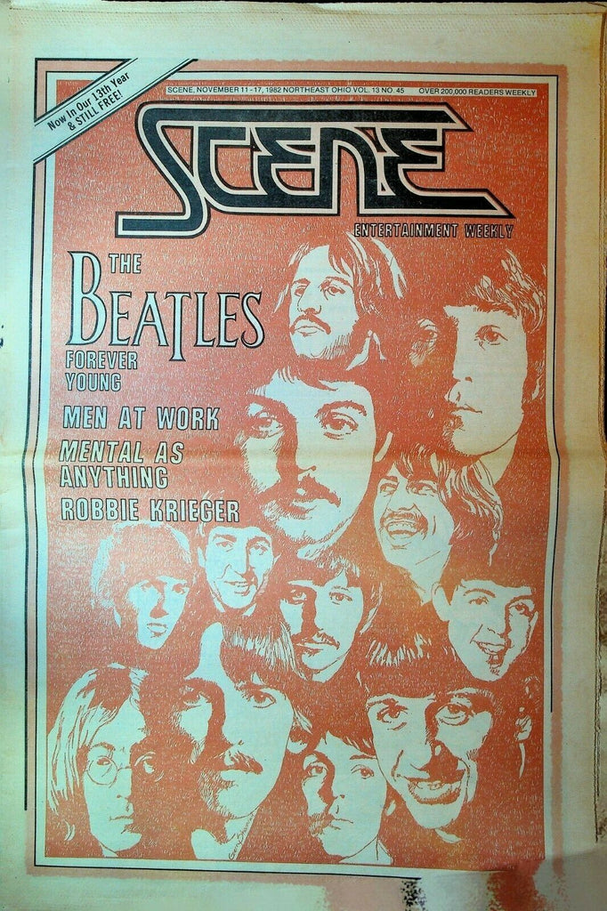 Cleveland Scene November 11 1982 The Beatles Men at Work Robbie Krieger
