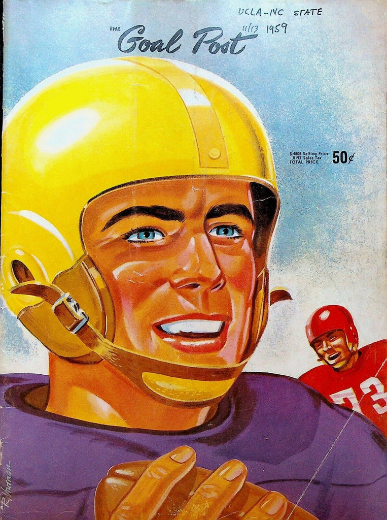 Goal Post Program UCLA Bruins v North Carolina State Football November 13 1959