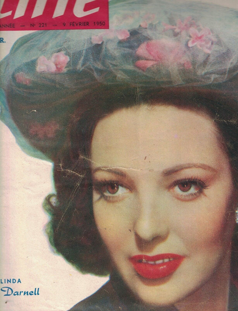 Hebdo Cine Magazine #221 February 9 1950 Linda Darnell Roberto Rossellini