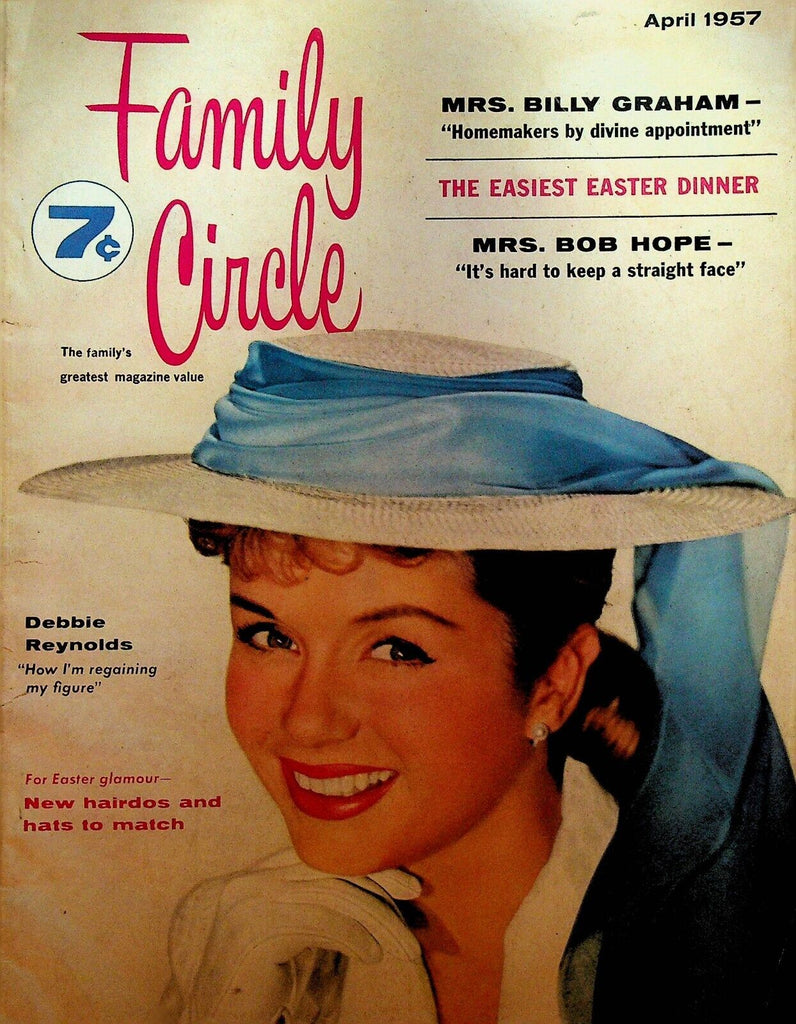 Family Circle April 1957 Debbie Reynolds Dolores Bob Hope Mrs Billy Graham