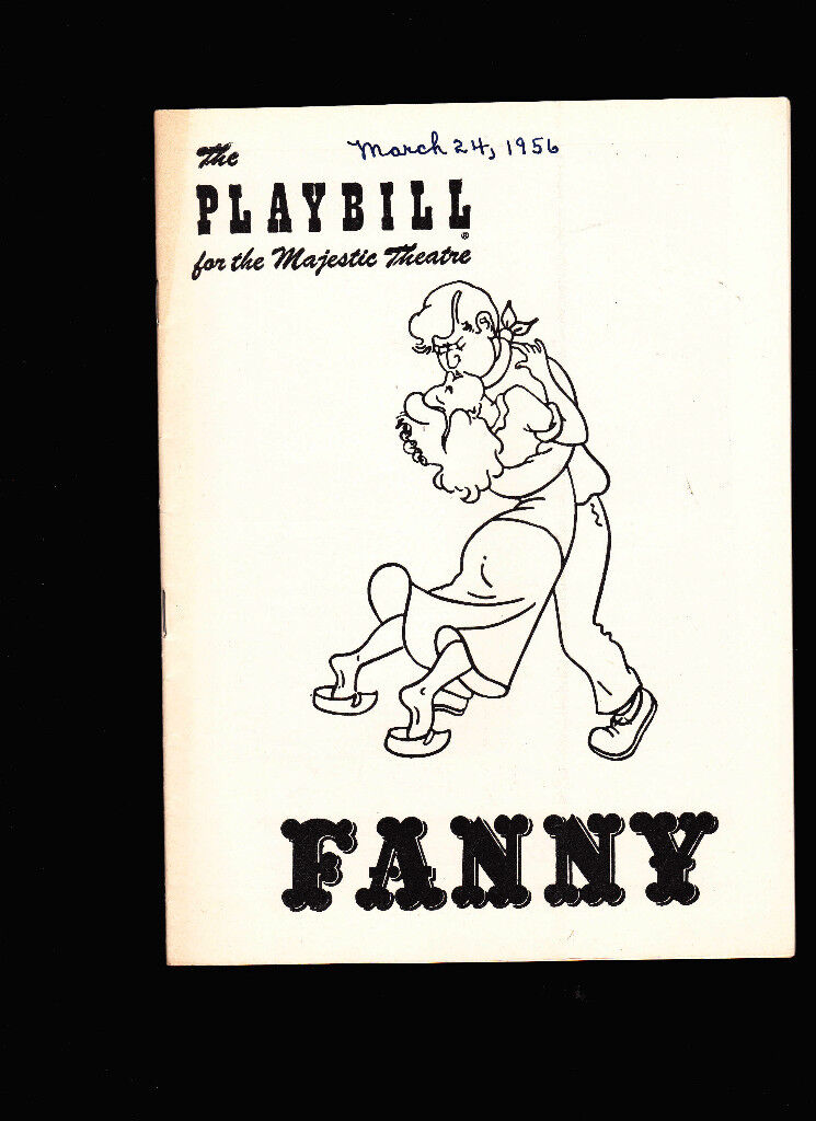 Fanny Playbill March 19 1956 Ezio Pinza, Florence Henderson, Walter Slezak