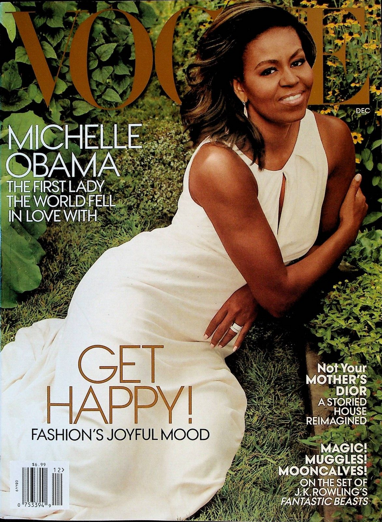 Vouge Magazine December 2016 Michelle Obama JK Rowling Fantastic Beasts