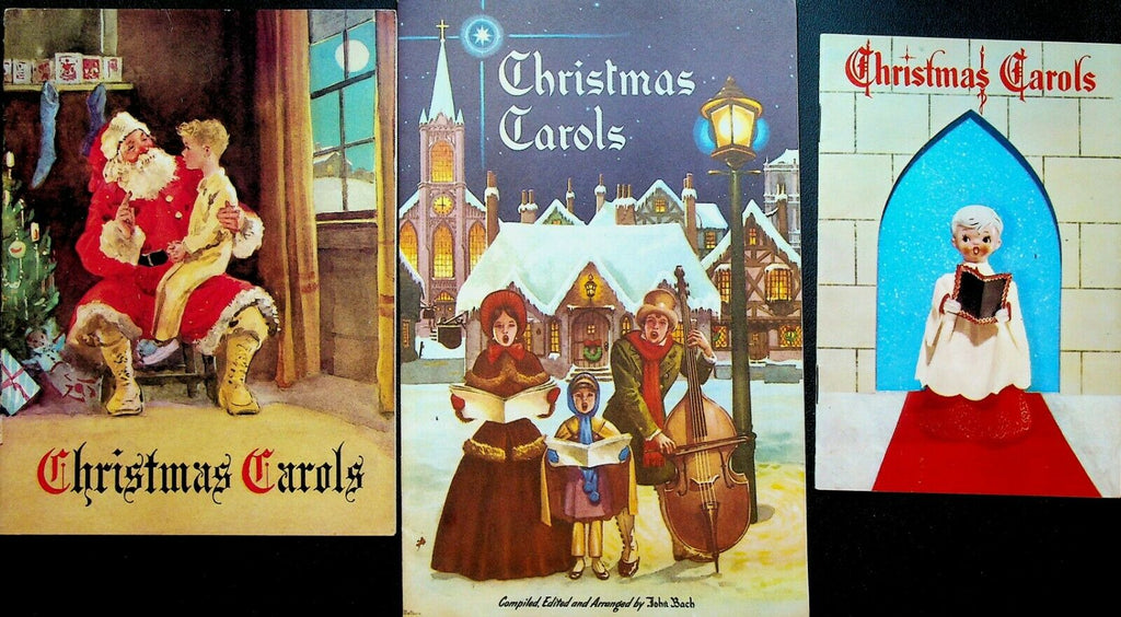 Christmas Carols Booklet Lot of 6 Santa Claus Carolers Star of Bethlehem